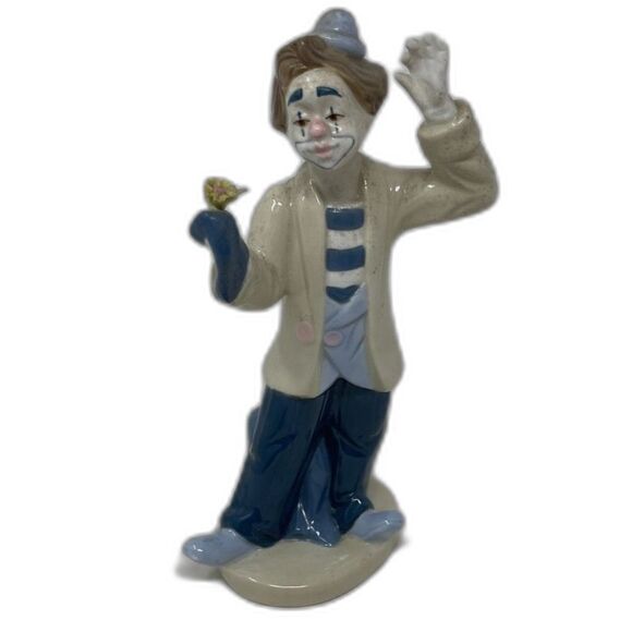 Vintage Porcelain Standing Clown Dad Figurine Porcelana De Cuernavaca Mexico. PO - Picture 1 of 9